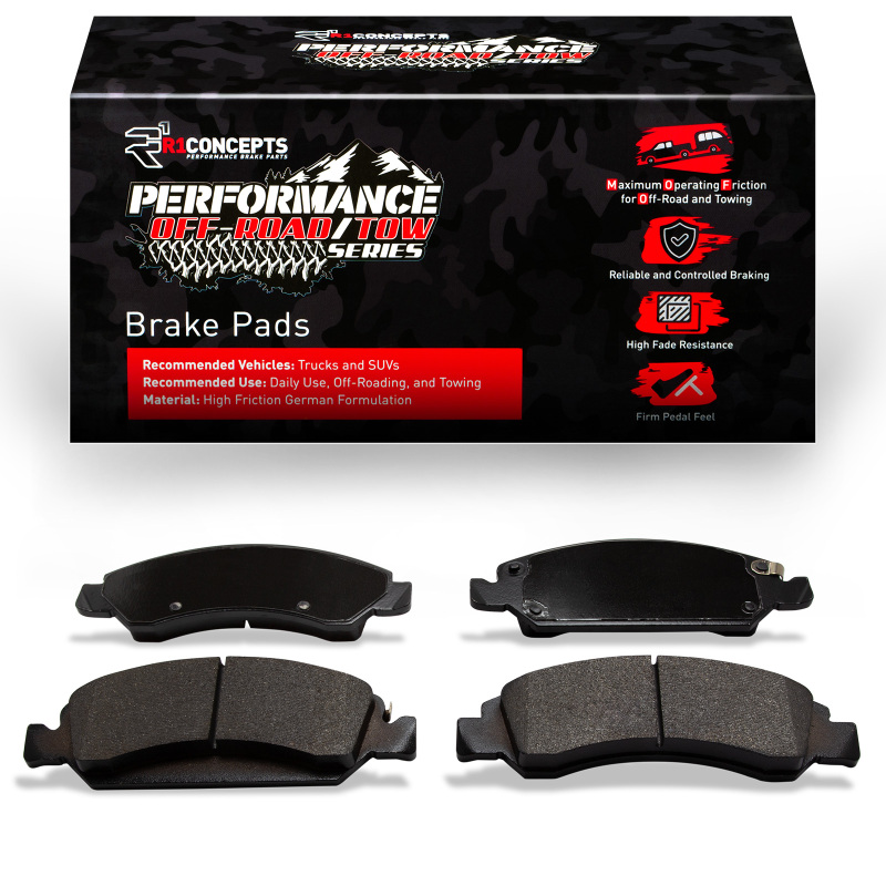 GMC Yukon XL 1500 Brake Pads - Performance - Front - R1 Concepts - Off-Road/Tow - `05-`20